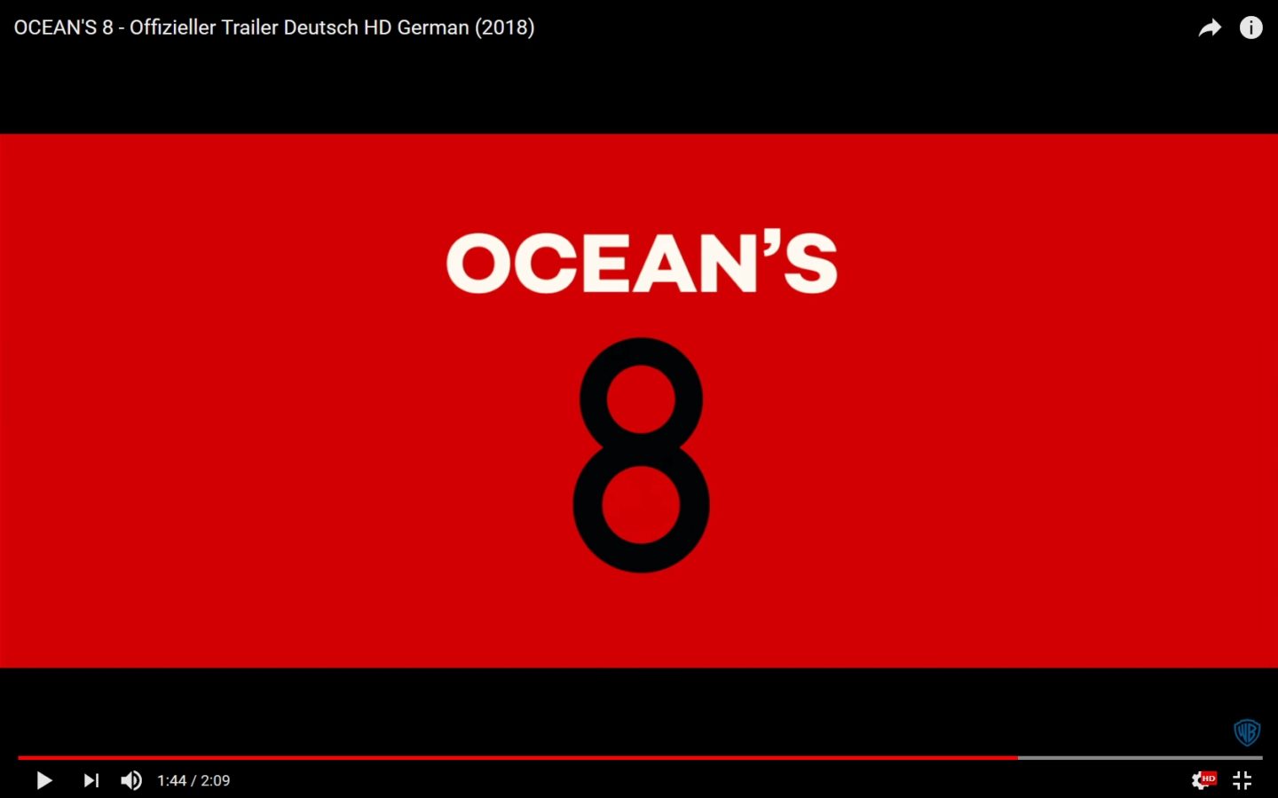 Ocean's 8 Trailer